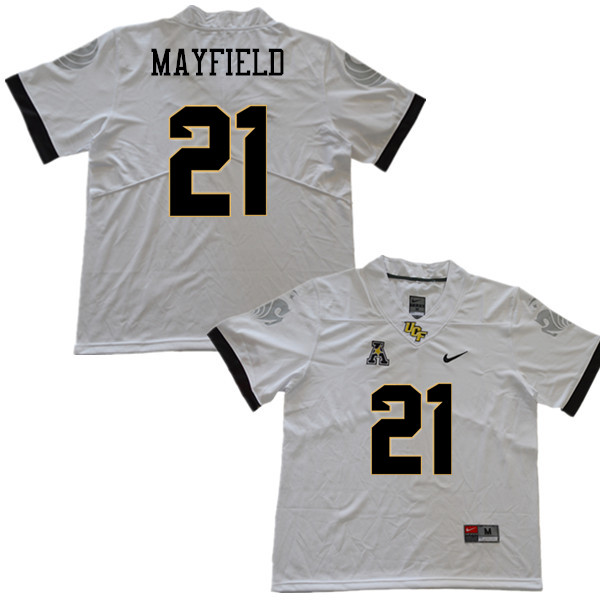 Men #21 Dontay Mayfield UCF Knights College Football Jerseys Sale-White